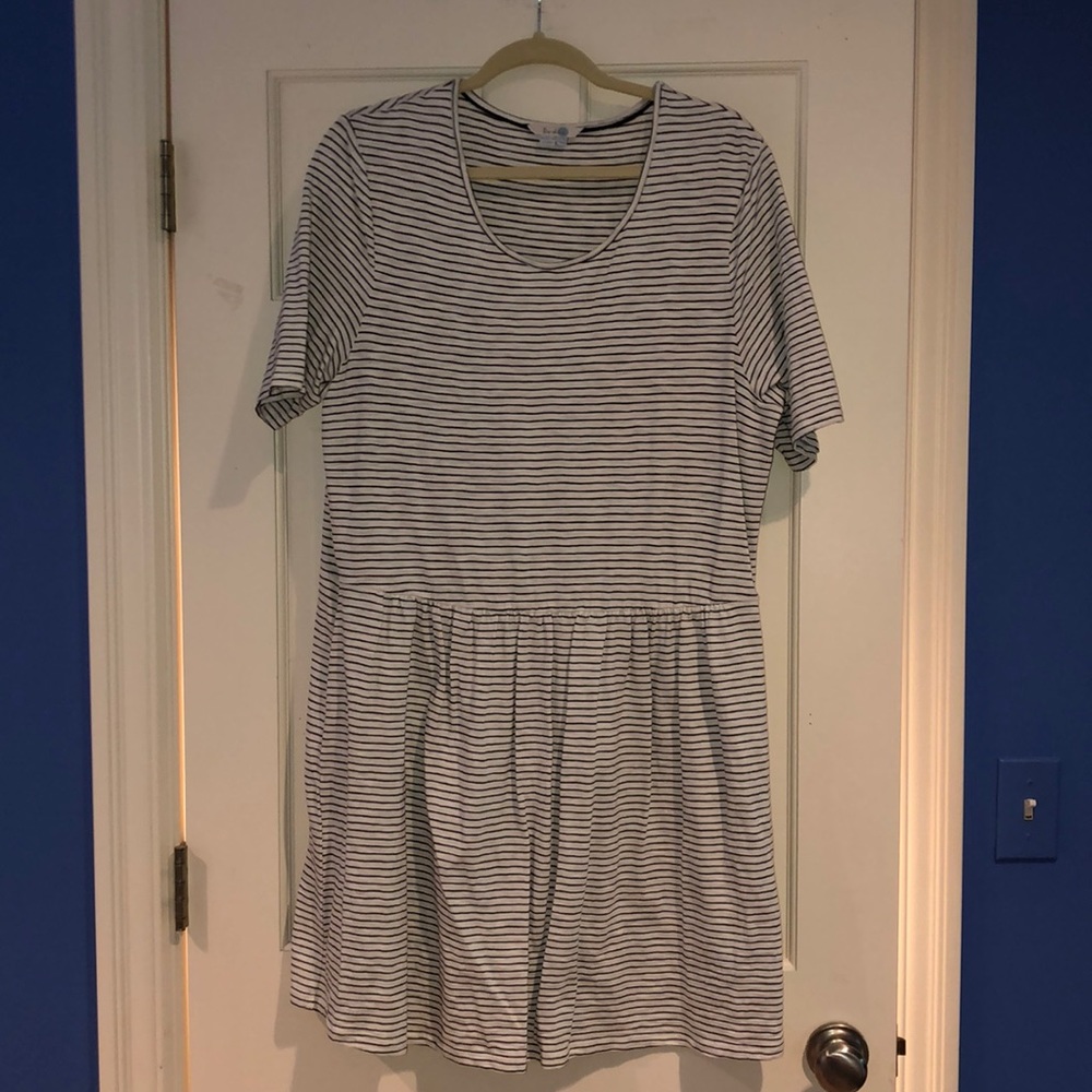 Striped mini dress